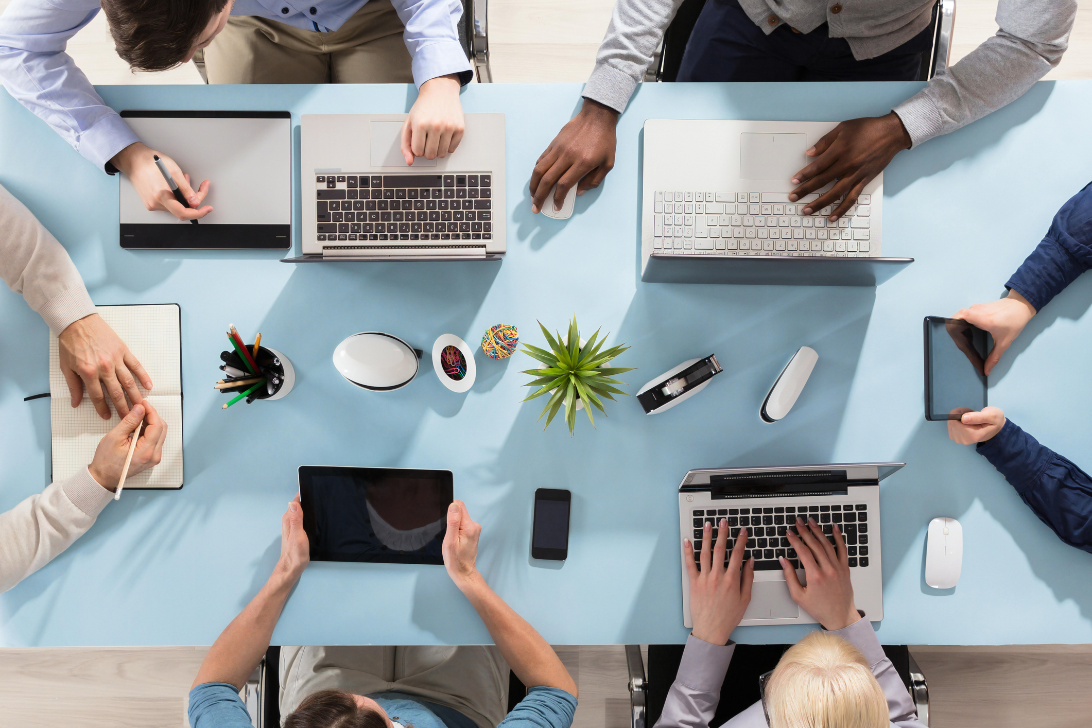 this is an image showing a diverse type of technology devices showing the ability to cater to different types of users